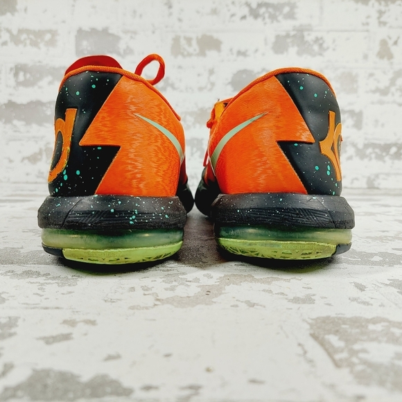 Nike Zoom KD 6 VI Texas Black Orange Lace Up Galaxy Basketball Sneakers i68 - Picture 6 of 11